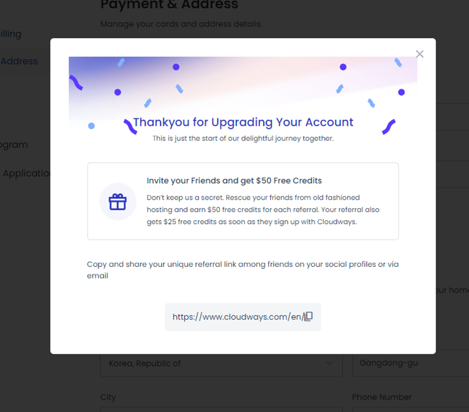 ▲ 가입완료 화면_영문